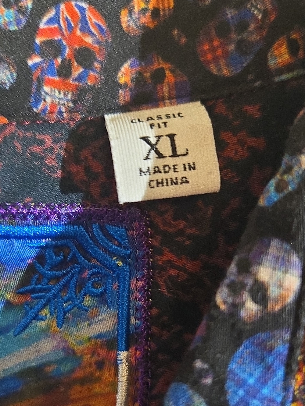 Robert Graham Purple and Gold Striped Button-Down Shirt - Picture 7 of 11